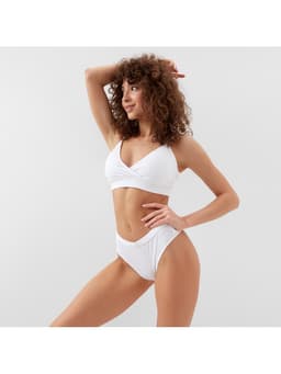 Комплект нижнего белья женский (топ, трусы) Collorista, белый, размер 46-48