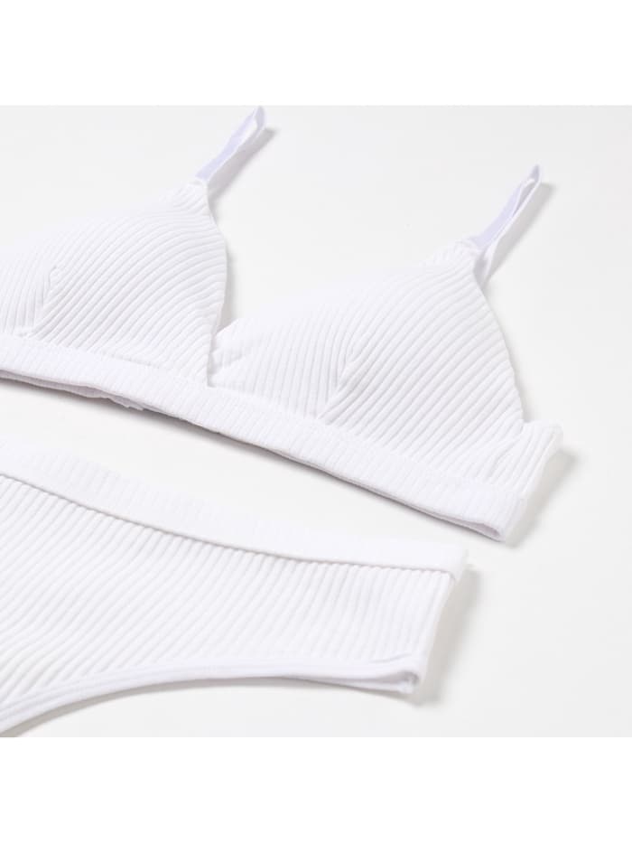 Комплект нижнего белья женский (топ, трусы) Collorista, белый, размер 46-48