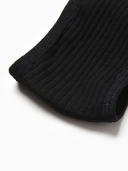 Комплект нижнего белья женский (топ, трусы) Collorista, чёрный, размер 46-48