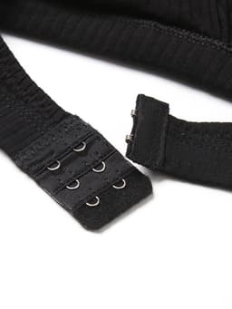 Комплект нижнего белья женский (топ, трусы) Collorista, чёрный, размер 46-48