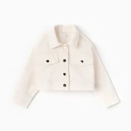 Рубашка верхняя укороченная детская «Крошка Я», рост 86-92 см, молочная