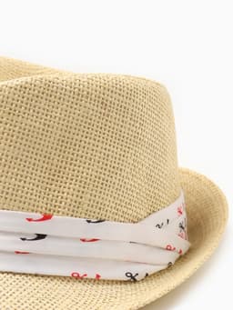 Шляпа мужская MINAKU, размер 58, молочная