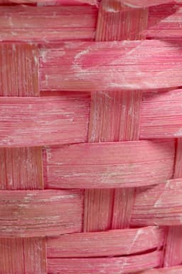 Корзина плетёная для хранения, 13×13×9.5 см, ручка h=21 см, бамбук, светло - розовая, Greengo