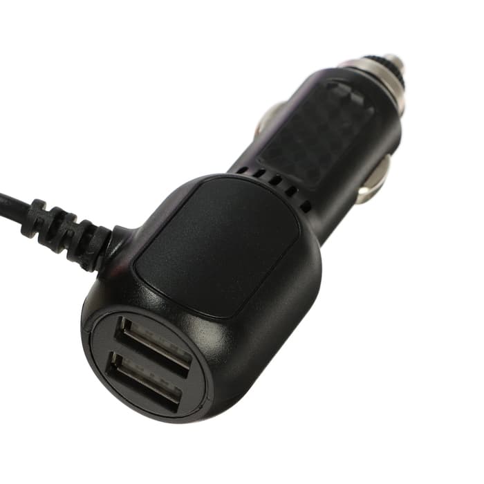 Зарядное устройство Cartage, угловой mini USB, 2 USB 3.4 А, 5 В, провод 3.5 м