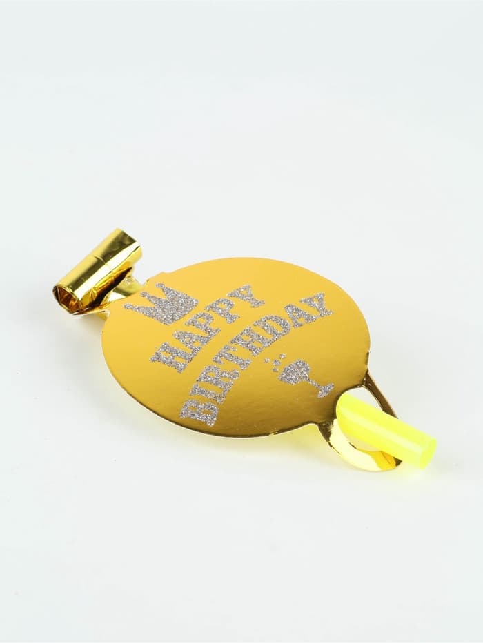 Карнавальный язычок «С днём рождения», набор 6 шт., цвета МИКС
