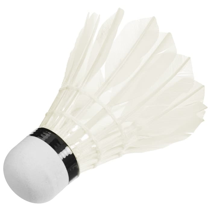 Набор воланов для бадминтона BOSHIKA PRO-200N, 3 шт., перо, 4 г, в тубе, белый