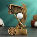 Фигура наградная, кубок «Хоккей на траве - лякросс», 8×3×12 см