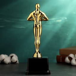 Кубок наградной с фигуркой «Оскар», 9×6×25 см