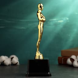 Кубок наградной с фигуркой «Оскар», 9×6×25 см