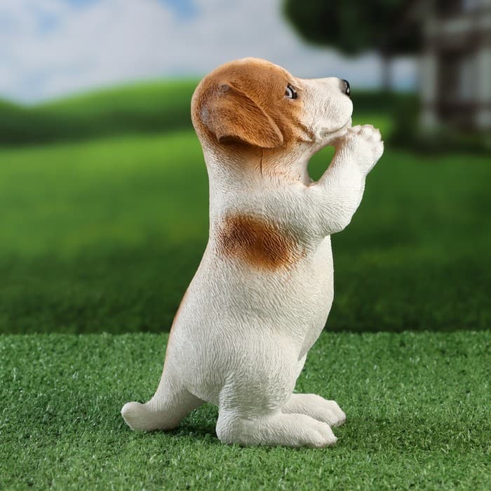 Фигурка полистоун «Попрошайка песик», 10×16×22 см