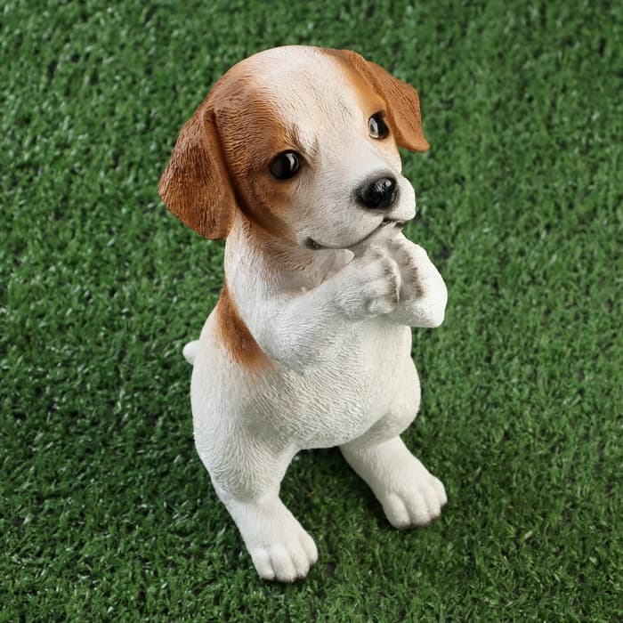 Фигурка полистоун «Попрошайка песик», 10×16×22 см