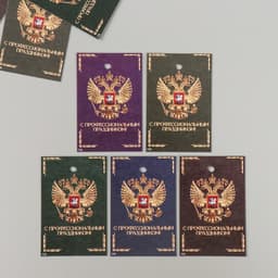 Бирки картонные для подарка «Герб», 10 шт., 4×6 см