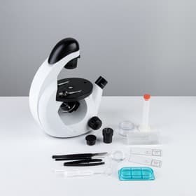 Микроскоп лабораторный, кратность увеличения 80–400х, с подсветкой