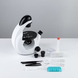 Микроскоп лабораторный, кратность увеличения 80–400х, с подсветкой