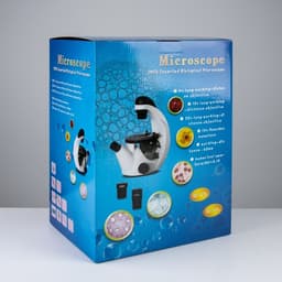 Микроскоп лабораторный, кратность увеличения 80–400х, с подсветкой