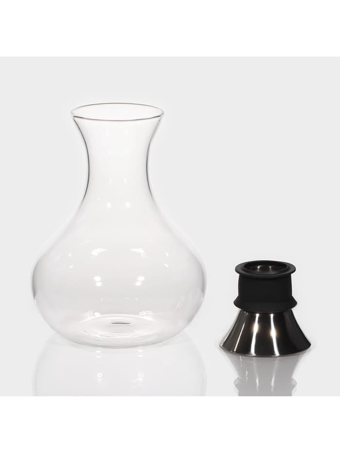 Декантер Magistro «Богема», 1.5 л, 15.5×20.5 см, металлическая крышка с диспенсером, стекло, прозрачный