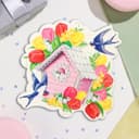 Украшение на скотче «Ласточки» 26×26 см