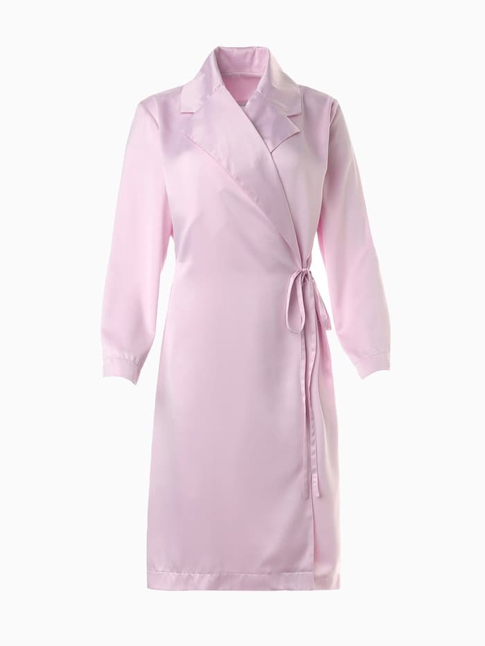 Халат домашний женский с запахом MINAKU: Home collection, розовый, размер 42