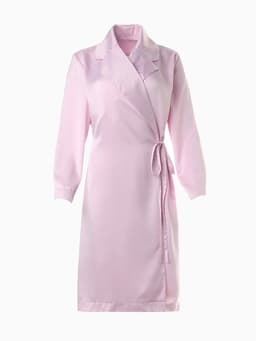 Халат домашний женский с запахом MINAKU: Home collection, розовый, размер 42