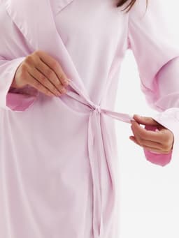 Халат домашний женский с запахом MINAKU: Home collection, розовый, размер 46