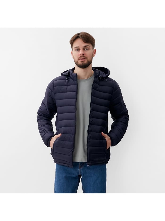 Куртка мужская на молнии MIST, размер 52, синяя