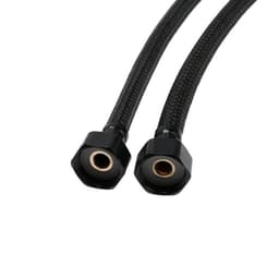 Подводка гибкая для смесителя ZEIN engr, нейлон, 1/2", М10, 80 см, набор 2 шт., черная