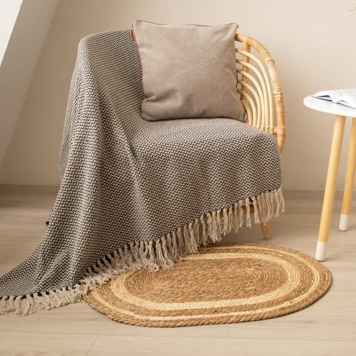 Ковёр овальный плетёный SL Home «Паджа», 60×80 см