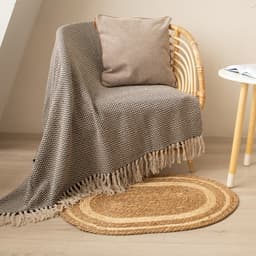 Ковёр овальный плетёный SL Home «Паджа», 60×80 см