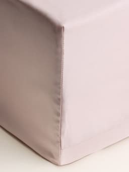 Простыня на резинке 2-спальная SL Home Tencel, 160×200+30 см, тенсель, пудровая