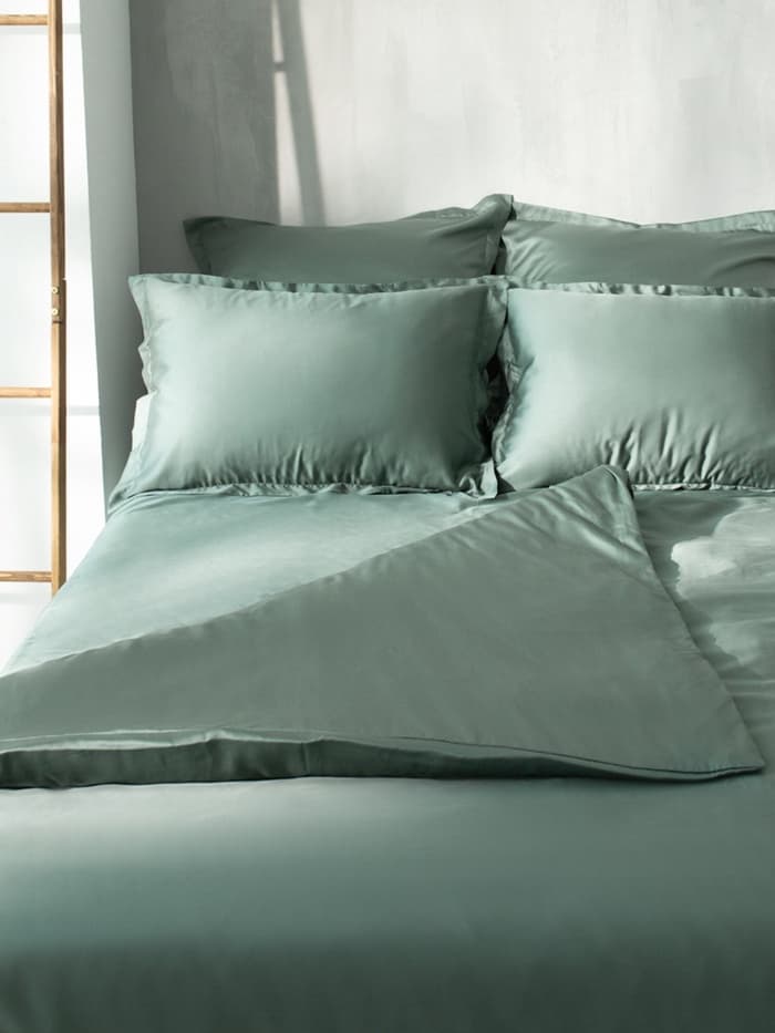 Пододеяльник евро SL Home Tencel, 200×220 см, тенсель, оливковый