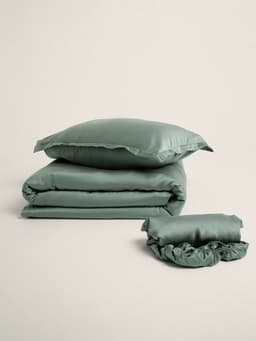 Пододеяльник евро SL Home Tencel, 200×220 см, тенсель, оливковый