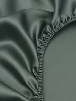 Простыня на резинке 1.5-спальная SL Home Tencel, 140×200+30 см, тенсель, оливковая