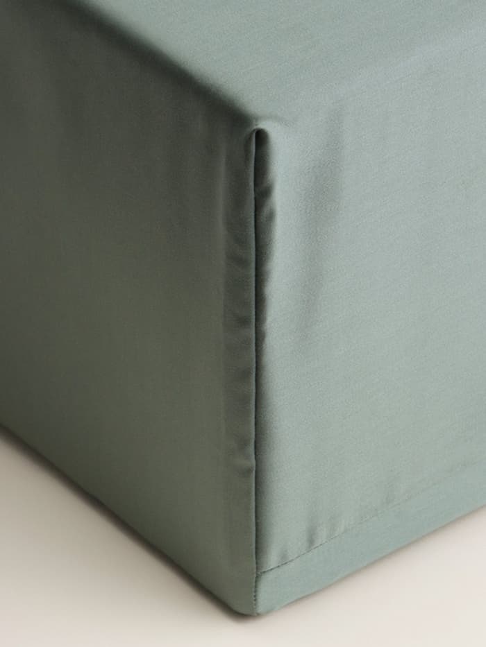 Простыня на резинке 1.5-спальная SL Home Tencel, 140×200+30 см, тенсель, оливковая
