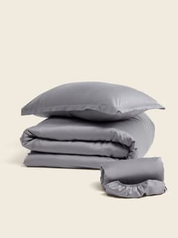 Пододеяльник 1.5-спальный SL Home Tencel, 150×220 см, тенсель, серый