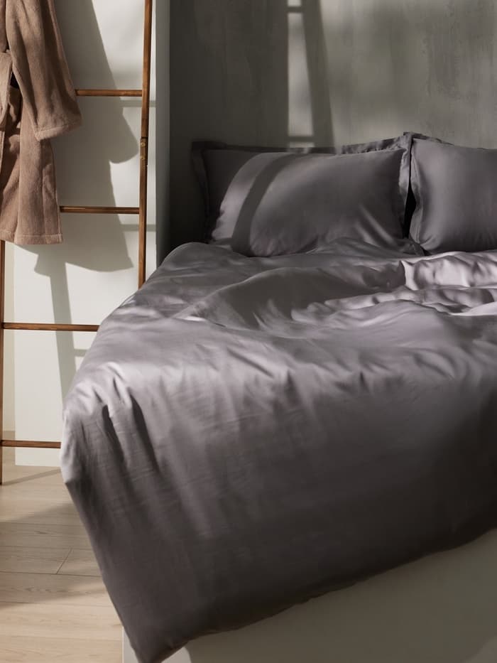 Пододеяльник евро SL Home Tencel, 200×220 см, тенсель, серый