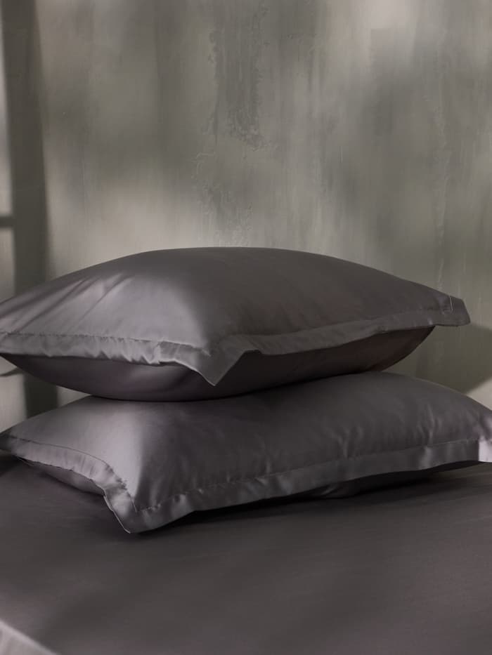 Простыня на резинке 1.5-спальная SL Home Tencel, 140×200+30 см, тенсель, серая