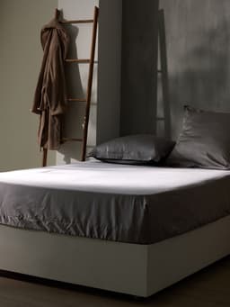 Простыня на резинке 1.5-спальная SL Home Tencel, 140×200+30 см, тенсель, серая