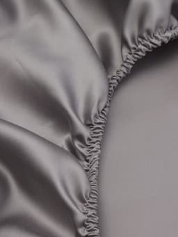 Простыня на резинке 1.5-спальная SL Home Tencel, 140×200+30 см, тенсель, серая