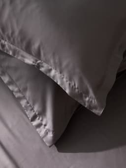 Наволочка SL Home Tencel, 50×70+3 см, тенсель, эвкалиптовое волокно 100%, серая