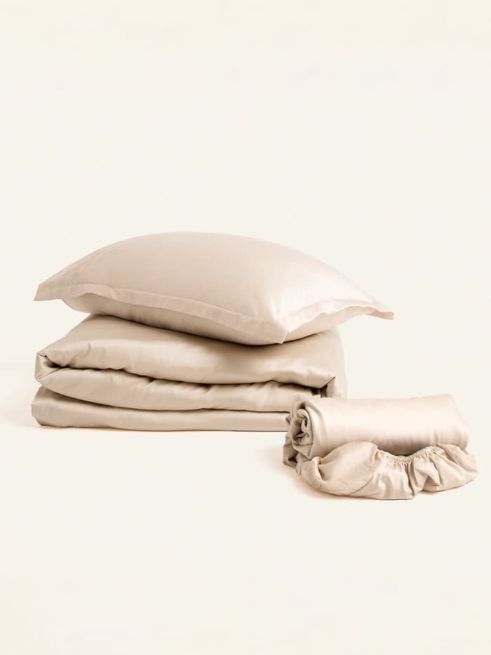 Пододеяльник евро SL Home Tencel, 200×220 см, тенсель, бежевый