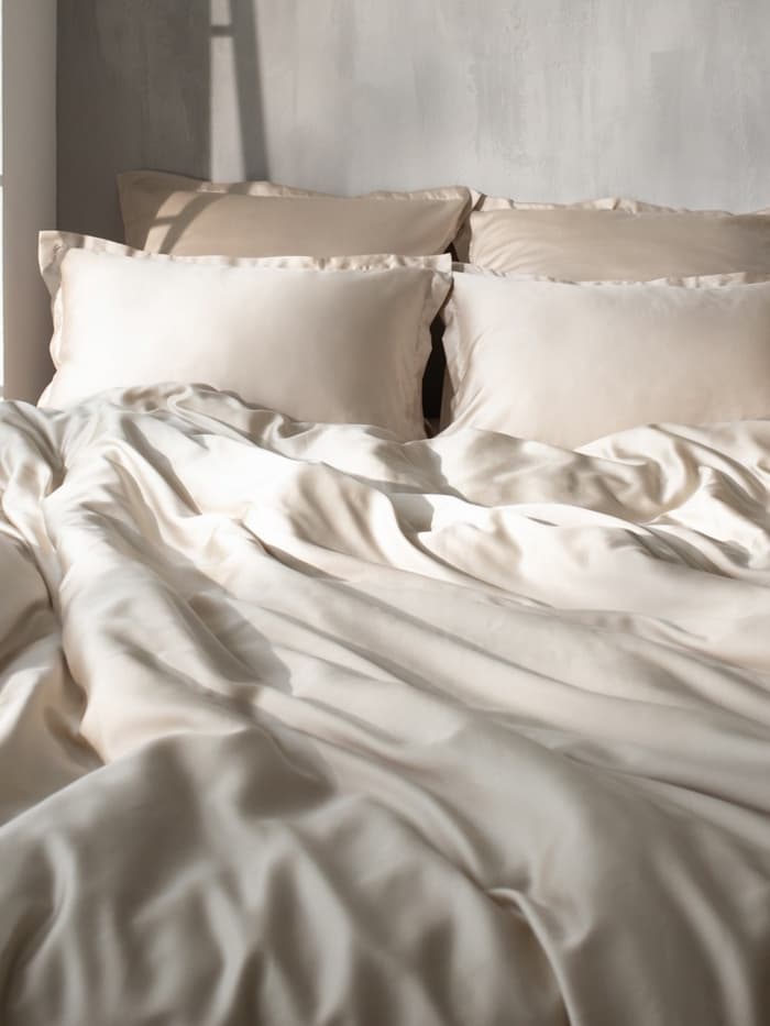 Пододеяльник евро SL Home Tencel, 200×220 см, тенсель, бежевый