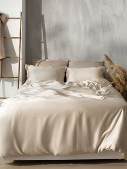 Простыня 1.5-спальная SL Home Tencel, 160×235 см, тенсель, бежевая