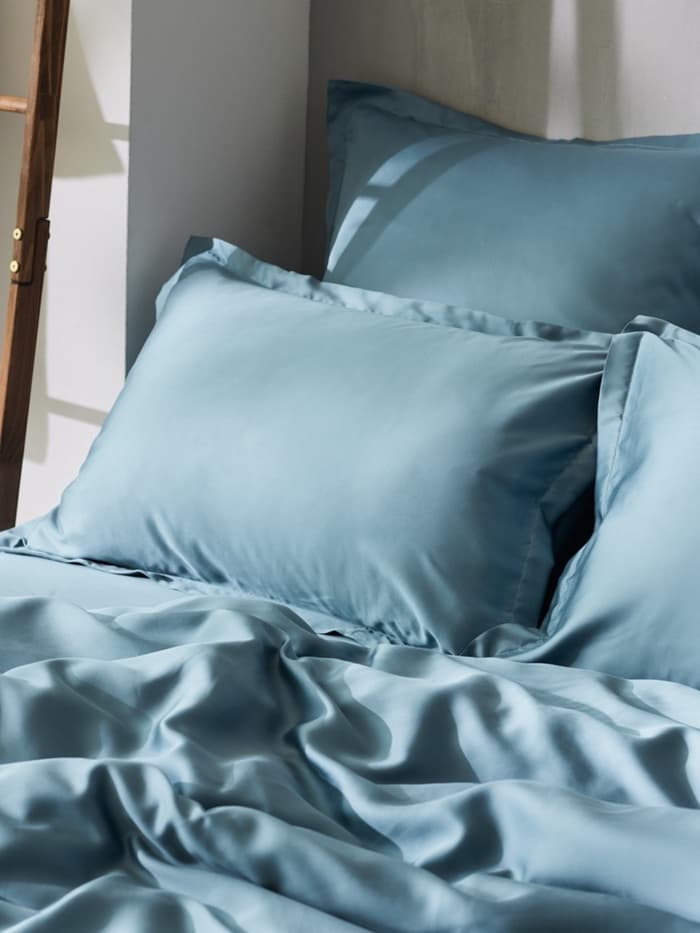 Пододеяльник 1.5-спальный SL Home Tencel, 150×220 см, тенсель, серо-голубой