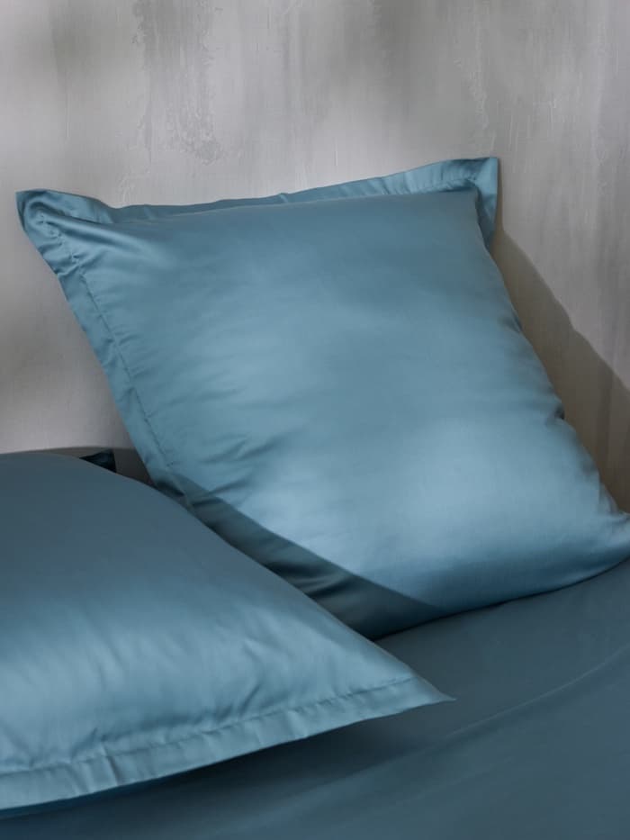Наволочка SL Home Tencel, 70×70+3 см, тенсель, эвкалиптовое волокно 100%, серо-голубая