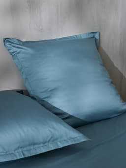 Наволочка SL Home Tencel, 70×70+3 см, тенсель, эвкалиптовое волокно 100%, серо-голубая