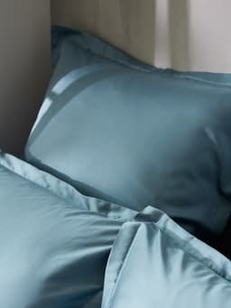 Наволочка SL Home Tencel, 70×70+3 см, тенсель, эвкалиптовое волокно 100%, серо-голубая