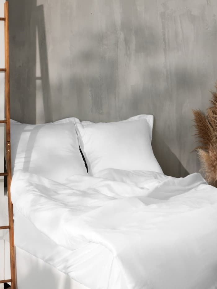 Пододеяльник евро SL Home Tencel, 200×220 см, тенсель, белый