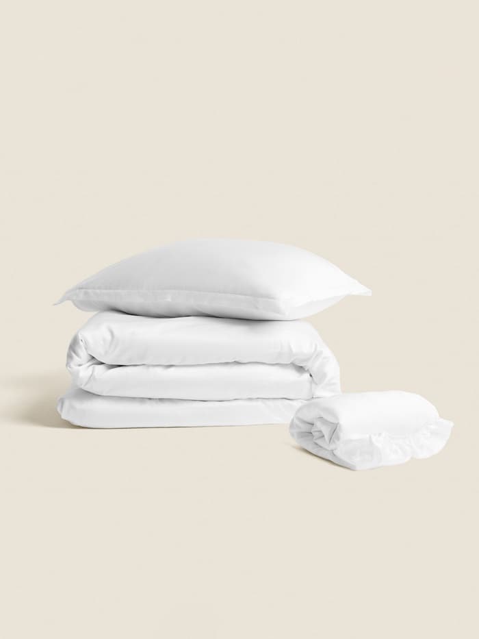 Пододеяльник евро SL Home Tencel, 200×220 см, тенсель, белый