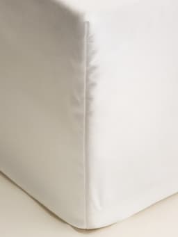 Простыня на резинке евро SL Home Tencel, 200×200+30 см, тенсель, белая