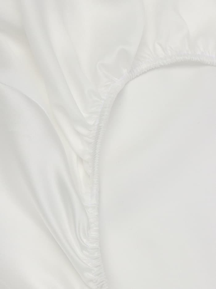Простыня на резинке евро SL Home Tencel, 200×200+30 см, тенсель, белая